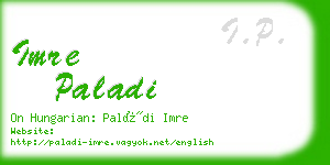 imre paladi business card